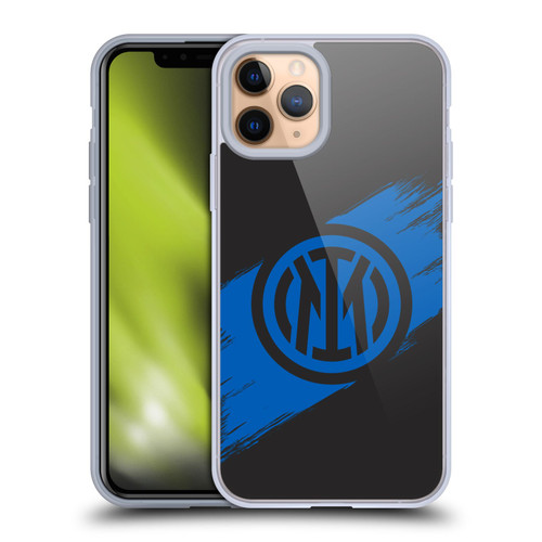 Fc Internazionale Milano Graphics Brush Strokes Soft Gel Case for Apple iPhone 11 Pro & MagSafe