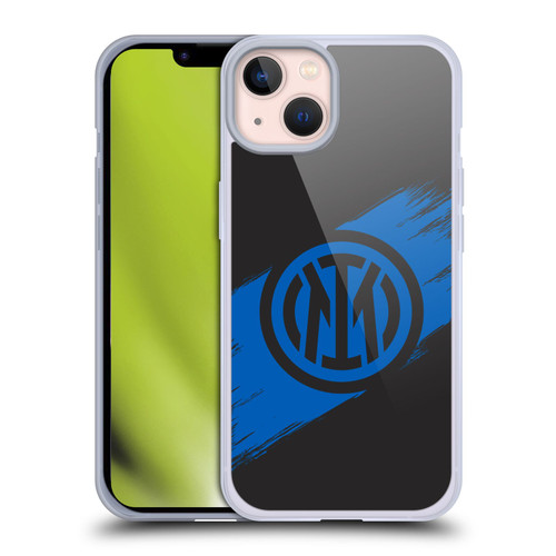 Fc Internazionale Milano Graphics Brush Strokes Soft Gel Case for Apple iPhone 13