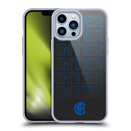 Fc Internazionale Milano Graphics Logo Type Soft Gel Case for Apple iPhone 13 Pro Max & MagSafe