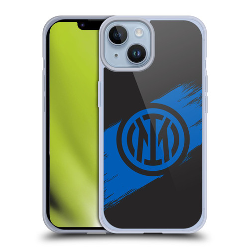 Fc Internazionale Milano Graphics Brush Strokes Soft Gel Case for Apple iPhone 14 & MagSafe