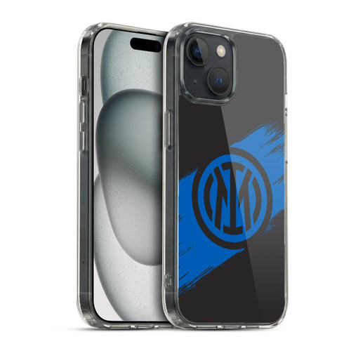 Fc Internazionale Milano Graphics Brush Strokes Soft Gel Case for Apple iPhone 15 & MagSafe