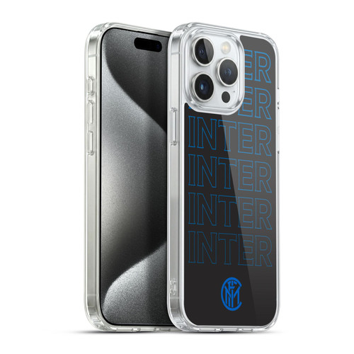 Fc Internazionale Milano Graphics Logo Type Soft Gel Case for Apple iPhone 15 Pro Max & MagSafe