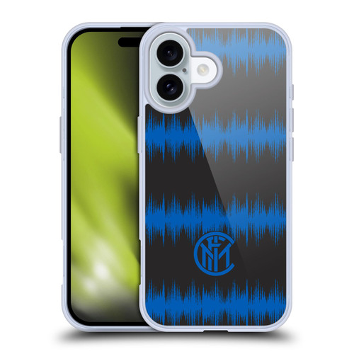 Fc Internazionale Milano Graphics Audio Wave Soft Gel Case for Apple iPhone 16 & MagSafe