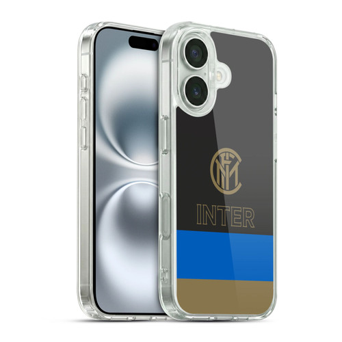 Fc Internazionale Milano Graphics Stripes Soft Gel Case for Apple iPhone 16 & MagSafe