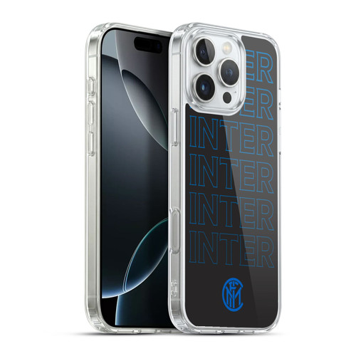 Fc Internazionale Milano Graphics Logo Type Soft Gel Case for Apple iPhone 16 Pro Max & MagSafe