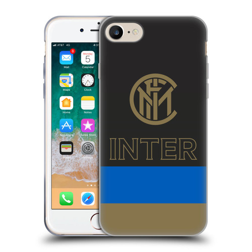 Fc Internazionale Milano Graphics Stripes Soft Gel Case for Apple iPhone 7 / 8 / SE 2020 & 2022 & MagSafe