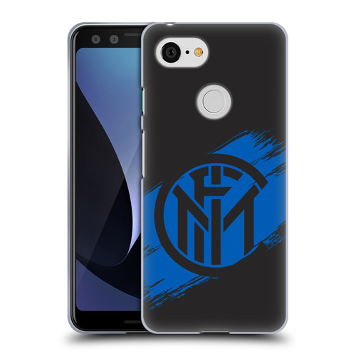 Fc Internazionale Milano Graphics Brush Strokes Soft Gel Case for Google Pixel 3