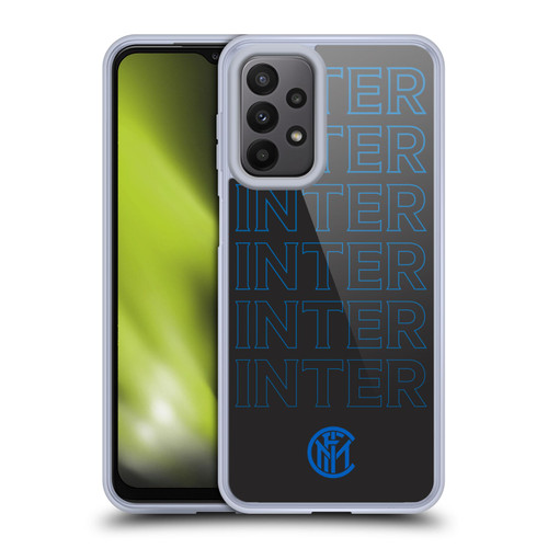 Fc Internazionale Milano Graphics Logo Type Soft Gel Case for Samsung Galaxy A23 / 5G (2022)