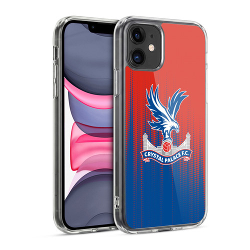 Crystal Palace FC Crest Halftone Soft Gel Case for Apple iPhone 11