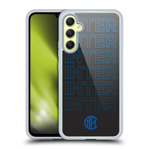 Fc Internazionale Milano Graphics Logo Type Soft Gel Case for Samsung Galaxy A34 5G
