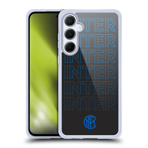 Fc Internazionale Milano Graphics Logo Type Soft Gel Case for Samsung Galaxy A55 5G