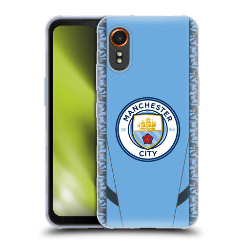 Manchester City Man City FC 2024/25 Badge Kit Home Soft Gel Case for Samsung Galaxy Xcover7 5G