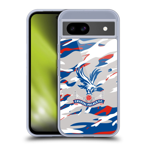 Crystal Palace FC Crest Camouflage Soft Gel Case for Google Pixel 8a