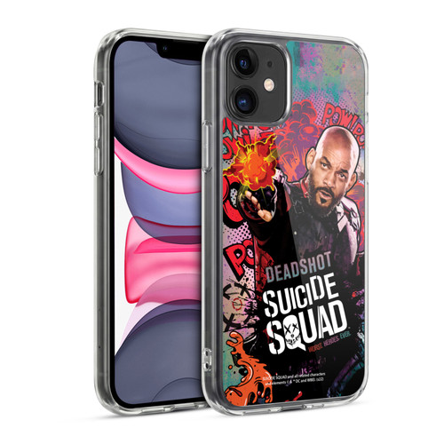 Suicide Squad 2016 Graphics Deadshot Poster Soft Gel Case for Apple iPhone 11