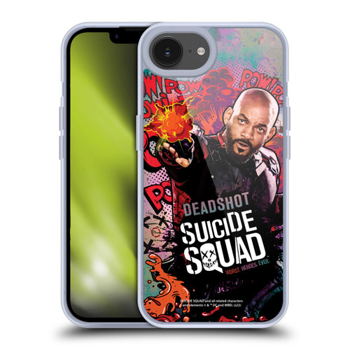 Suicide Squad 2016 Graphics Deadshot Poster Soft Gel Case for Apple iPhone 16e & MagSafe