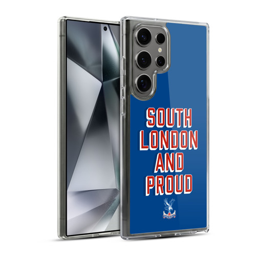Crystal Palace FC Crest South London And Proud Soft Gel Case for Samsung Galaxy S24 Ultra 5G & MagSafe