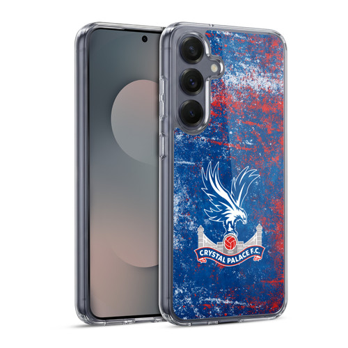 Crystal Palace FC Crest Distressed Soft Gel Case for Samsung Galaxy S25 & MagSafe