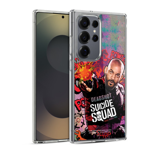 Suicide Squad 2016 Graphics Deadshot Poster Soft Gel Case for Samsung Galaxy S25 Ultra & MagSafe