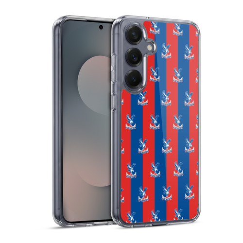 Crystal Palace FC Crest Pattern Soft Gel Case for Samsung Galaxy S25 & MagSafe