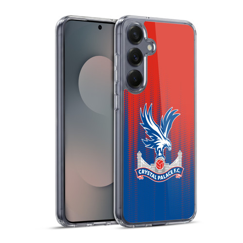 Crystal Palace FC Crest Halftone Soft Gel Case for Samsung Galaxy S25+ & MagSafe