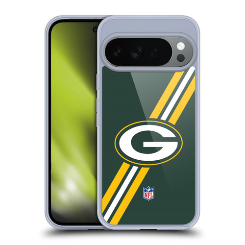 NFL Green Bay Packers Logo Stripes Soft Gel Case for Google Pixel 10