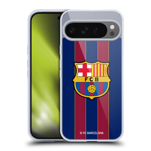 FC Barcelona 2020/21 Crest Kit Home Soft Gel Case for Google Pixel 9 Pro XL