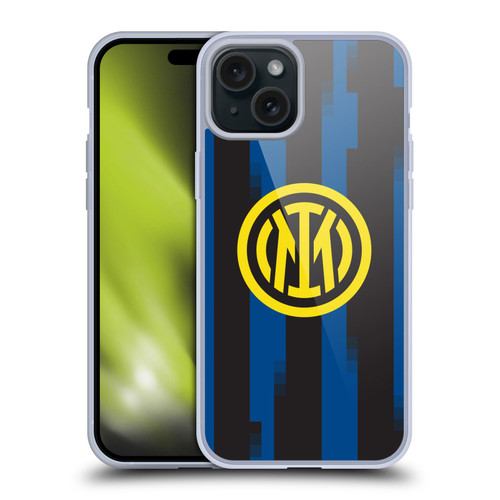 Fc Internazionale Milano 2023/24 Crest Kit Home Soft Gel Case for Apple iPhone 15 Plus & MagSafe