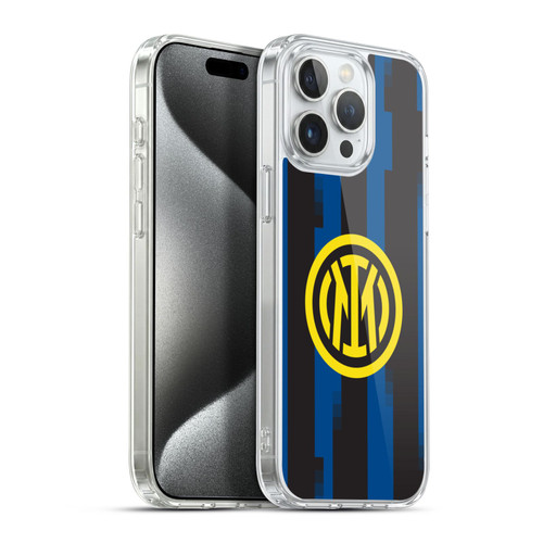 Fc Internazionale Milano 2023/24 Crest Kit Home Soft Gel Case for Apple iPhone 15 Pro Max & MagSafe