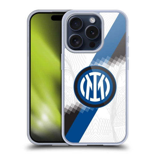 Fc Internazionale Milano 2023/24 Crest Kit Away Soft Gel Case for Apple iPhone 15 Pro & MagSafe