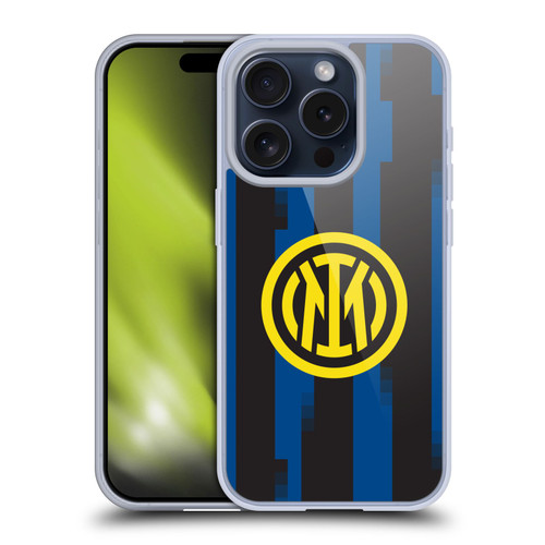 Fc Internazionale Milano 2023/24 Crest Kit Home Soft Gel Case for Apple iPhone 15 Pro & MagSafe