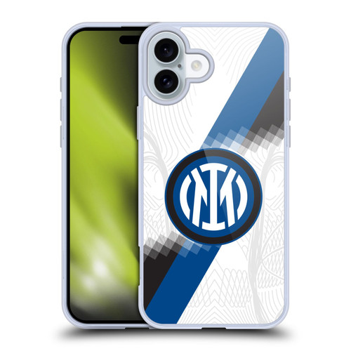 Fc Internazionale Milano 2023/24 Crest Kit Away Soft Gel Case for Apple iPhone 16 Plus & MagSafe