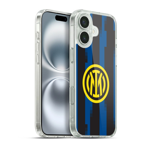 Fc Internazionale Milano 2023/24 Crest Kit Home Soft Gel Case for Apple iPhone 16 Plus & MagSafe