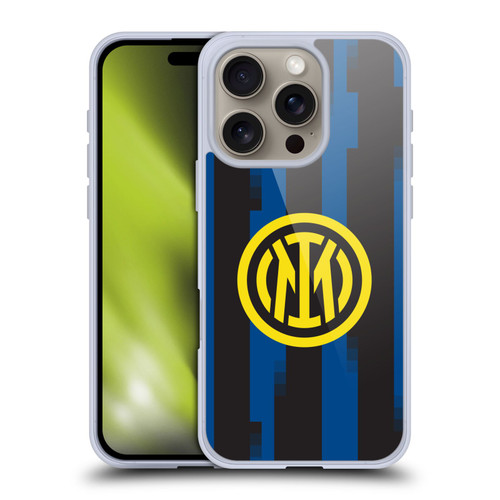 Fc Internazionale Milano 2023/24 Crest Kit Home Soft Gel Case for Apple iPhone 16 Pro & MagSafe