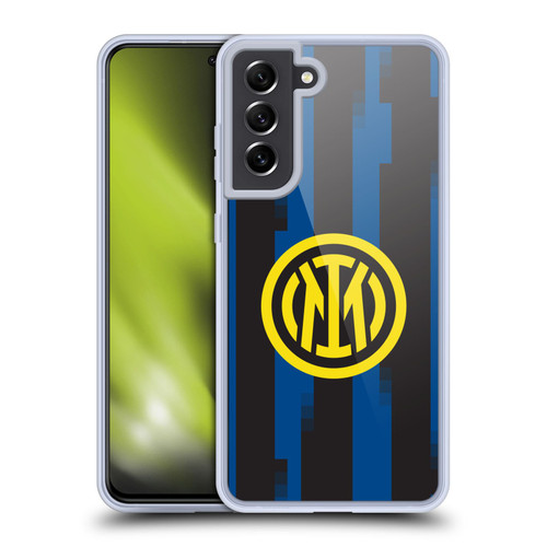 Fc Internazionale Milano 2023/24 Crest Kit Home Soft Gel Case for Samsung Galaxy S21 FE 5G & MagSafe