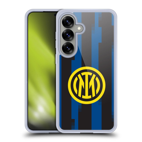 Fc Internazionale Milano 2023/24 Crest Kit Home Soft Gel Case for Samsung Galaxy S25 & MagSafe
