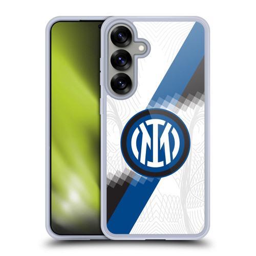 Fc Internazionale Milano 2023/24 Crest Kit Away Soft Gel Case for Samsung Galaxy S25+ & MagSafe