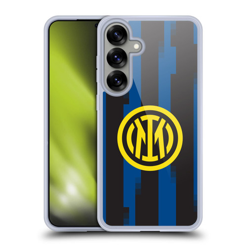 Fc Internazionale Milano 2023/24 Crest Kit Home Soft Gel Case for Samsung Galaxy S25+ & MagSafe