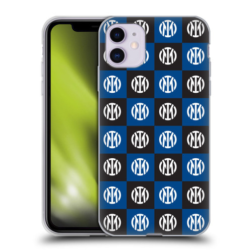 Fc Internazionale Milano Patterns Crest Soft Gel Case for Apple iPhone 11