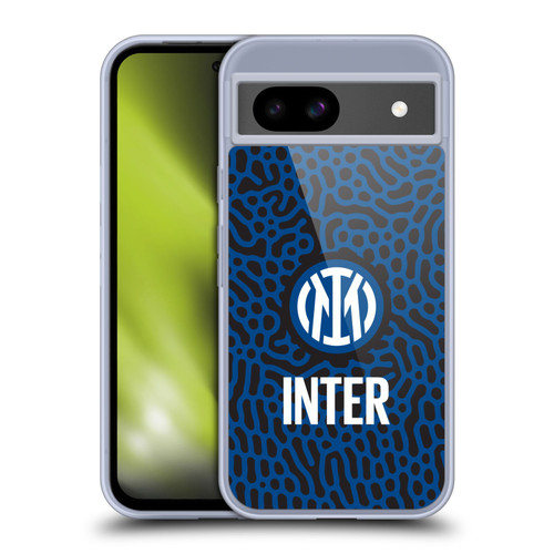 Fc Internazionale Milano Patterns Abstract 2 Soft Gel Case for Google Pixel 8a