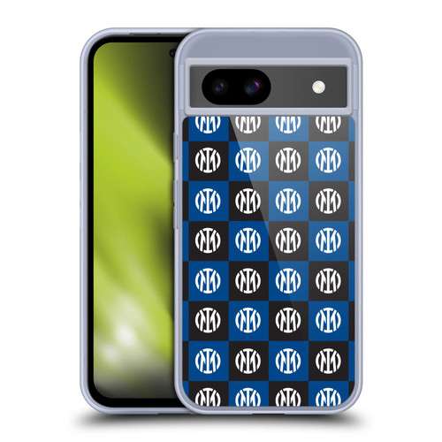 Fc Internazionale Milano Patterns Crest Soft Gel Case for Google Pixel 8a