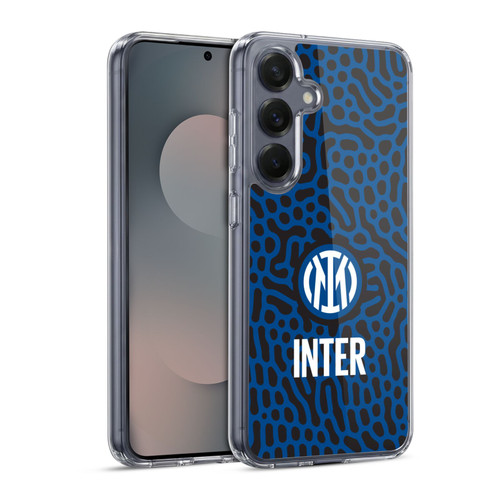 Fc Internazionale Milano Patterns Abstract 2 Soft Gel Case for Samsung Galaxy S25 & MagSafe