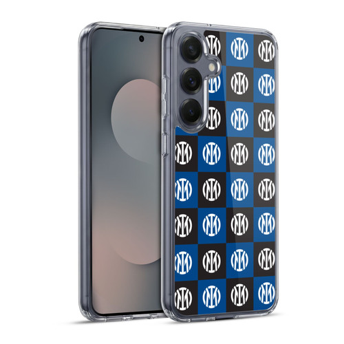 Fc Internazionale Milano Patterns Crest Soft Gel Case for Samsung Galaxy S25+ & MagSafe