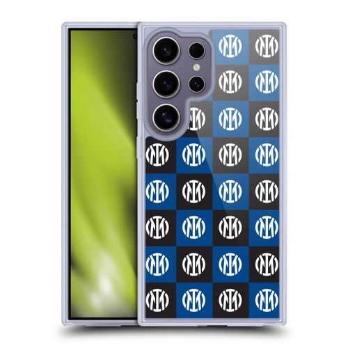 Fc Internazionale Milano Patterns Crest Soft Gel Case for Samsung Galaxy S25 Ultra & MagSafe