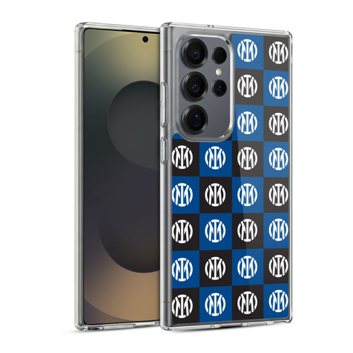 Fc Internazionale Milano Patterns Crest Soft Gel Case for Samsung Galaxy S25 Ultra & MagSafe
