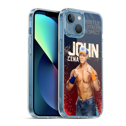 WWE John Cena Portrait Soft Gel Case for Apple iPhone 13 Mini & MagSafe