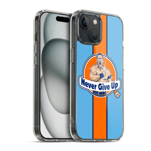 WWE John Cena Never Give Up Soft Gel Case for Apple iPhone 15 & MagSafe