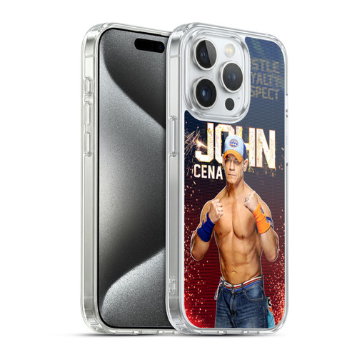 WWE John Cena Portrait Soft Gel Case for Apple iPhone 15 Pro & MagSafe