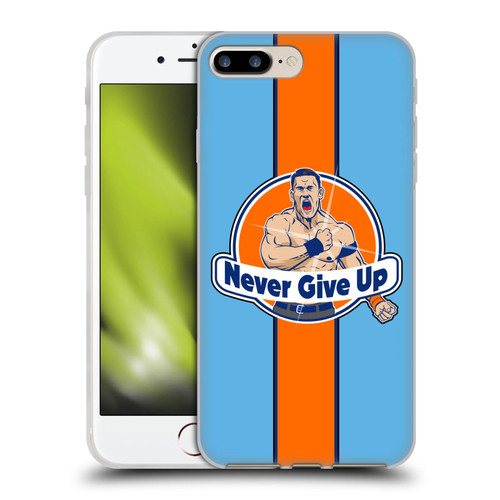 WWE John Cena Never Give Up Soft Gel Case for Apple iPhone 7 Plus / iPhone 8 Plus & MagSafe