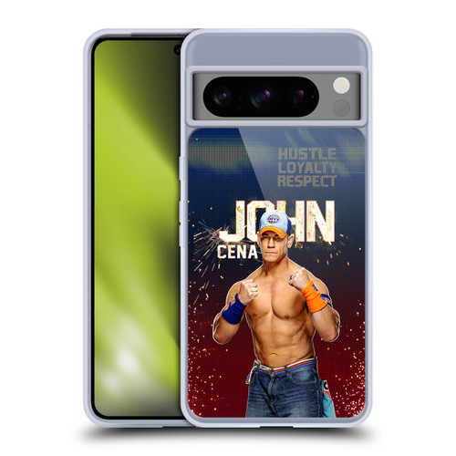 WWE John Cena Portrait Soft Gel Case for Google Pixel 8 Pro