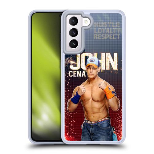 WWE John Cena Portrait Soft Gel Case for Samsung Galaxy S21 5G & MagSafe